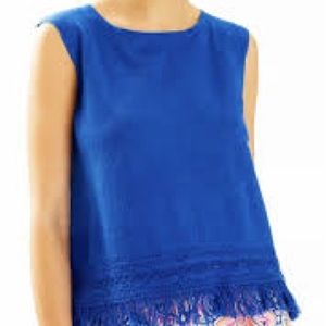 Lilly Pulitzer Edenwood Fringed Tank Sweater